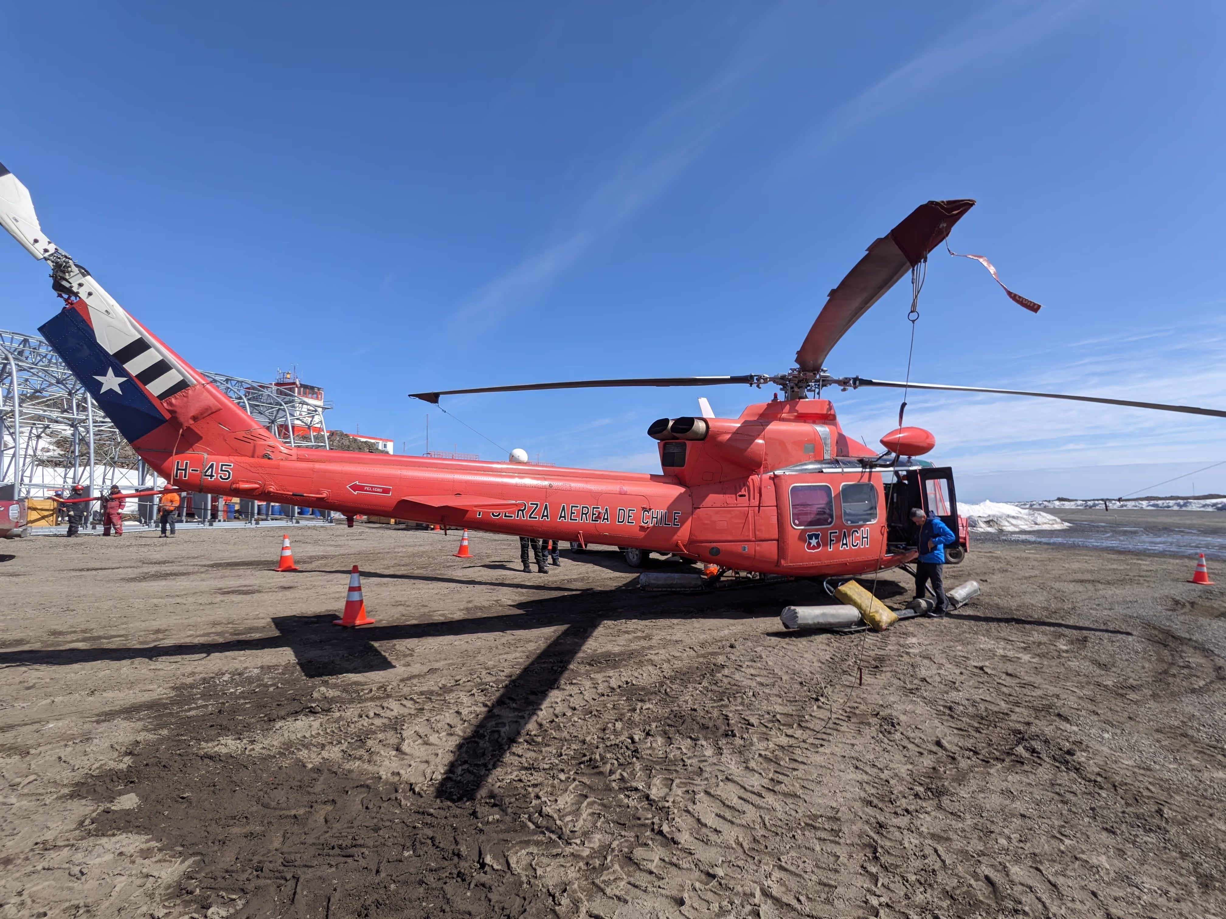 Unser Heli kurz vor Abflug