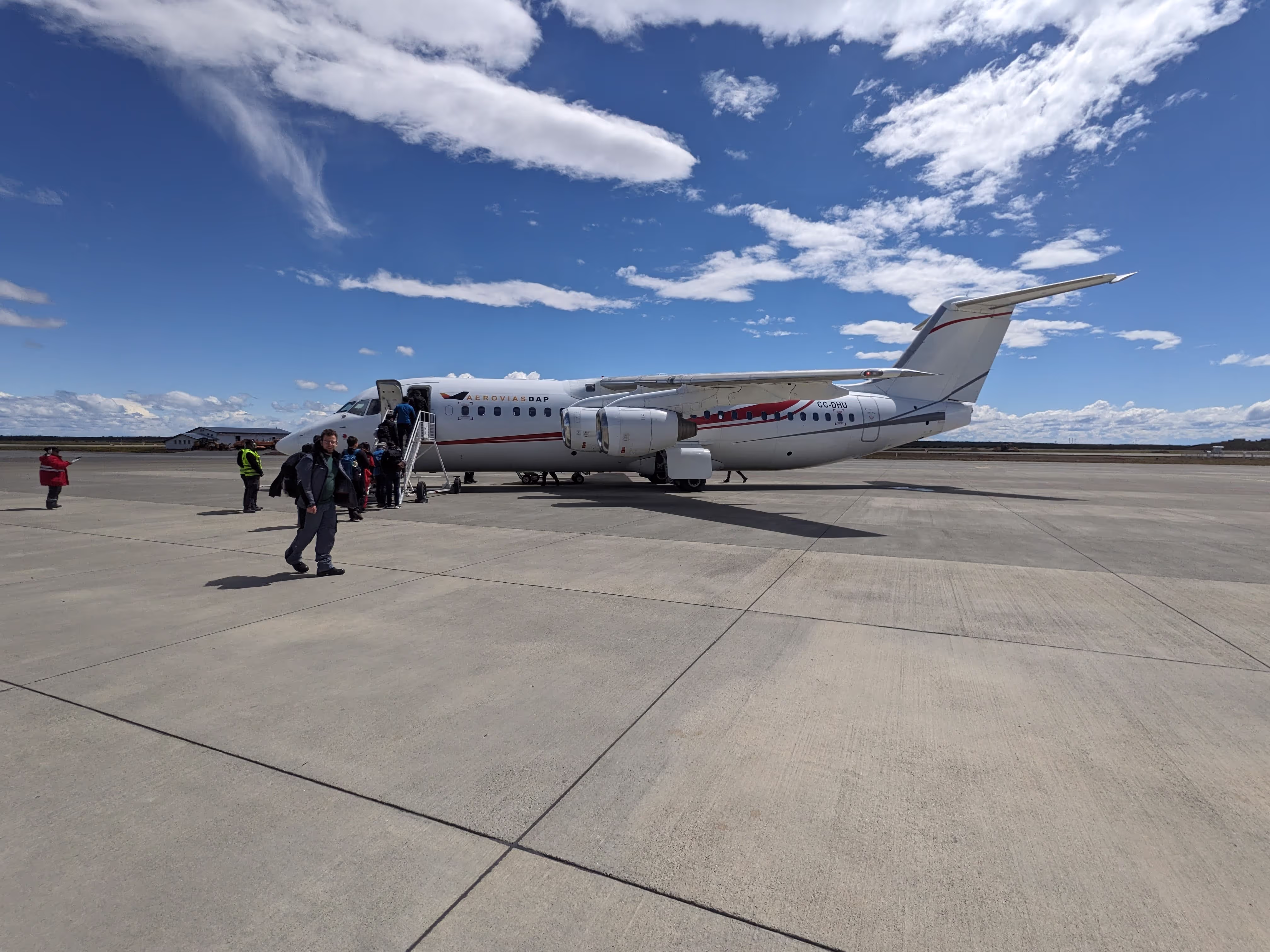 Unser Flugzeug in die Antarktis